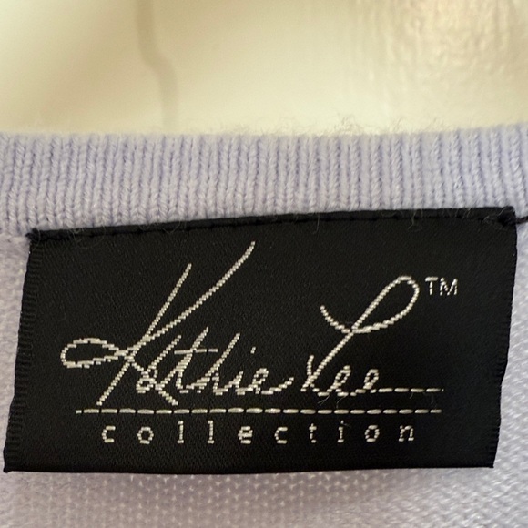 Kathie Lee Collection Light Purple Embroidered Cardigan - Picture 2 of 7